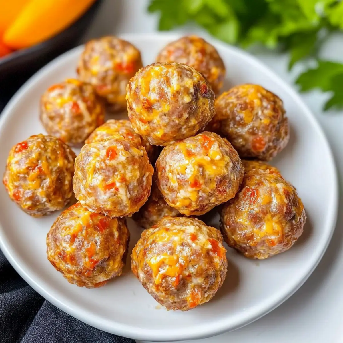 Pimento Cheese Sausage Balls