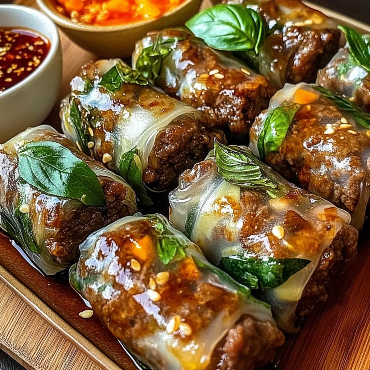 Thai Basil Beef Rolls That Burst with Fresh Flavorful Fun 5 Thai Basil Beef Rolls