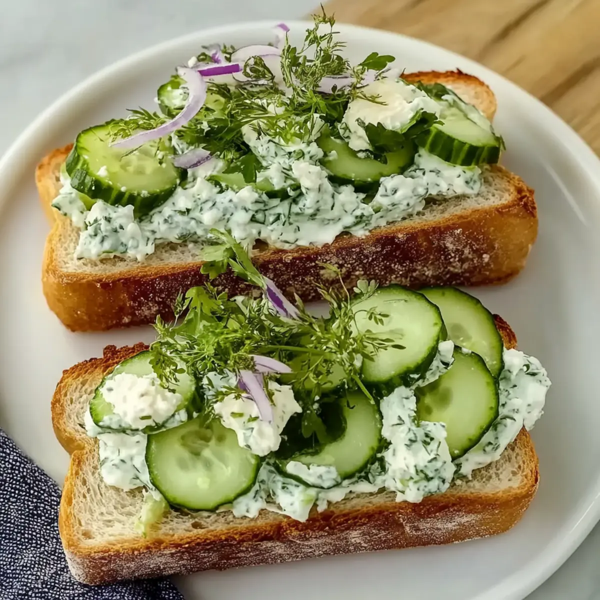 Cucumber Salad Sandwiches