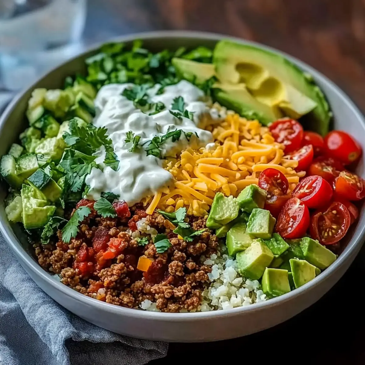 Easy Low Carb Burrito Bowl