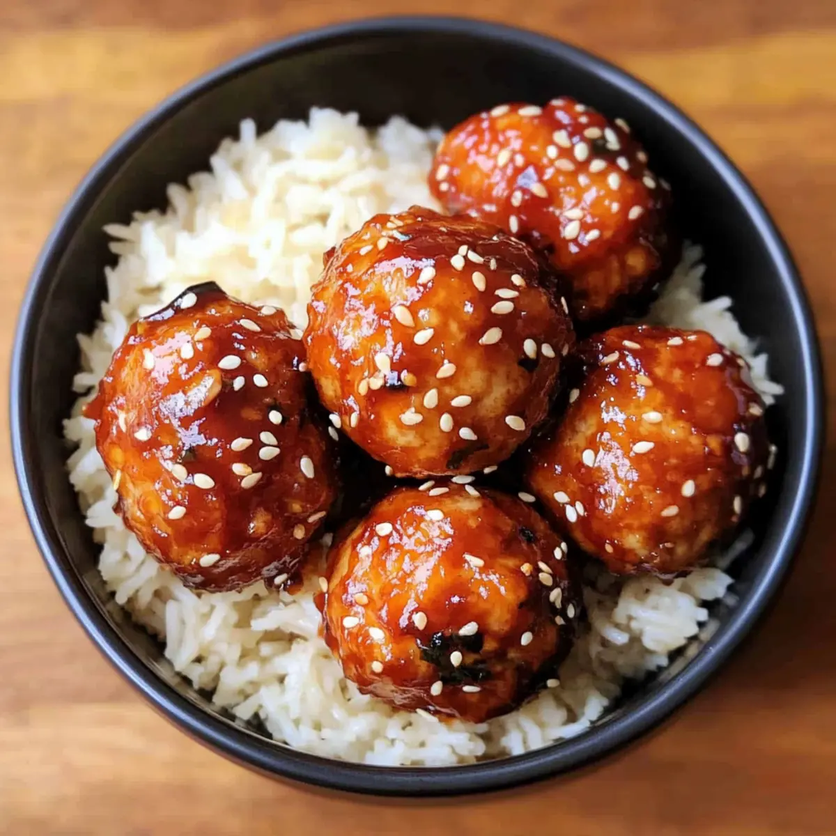 BBQ Ground Chicken Meatballs