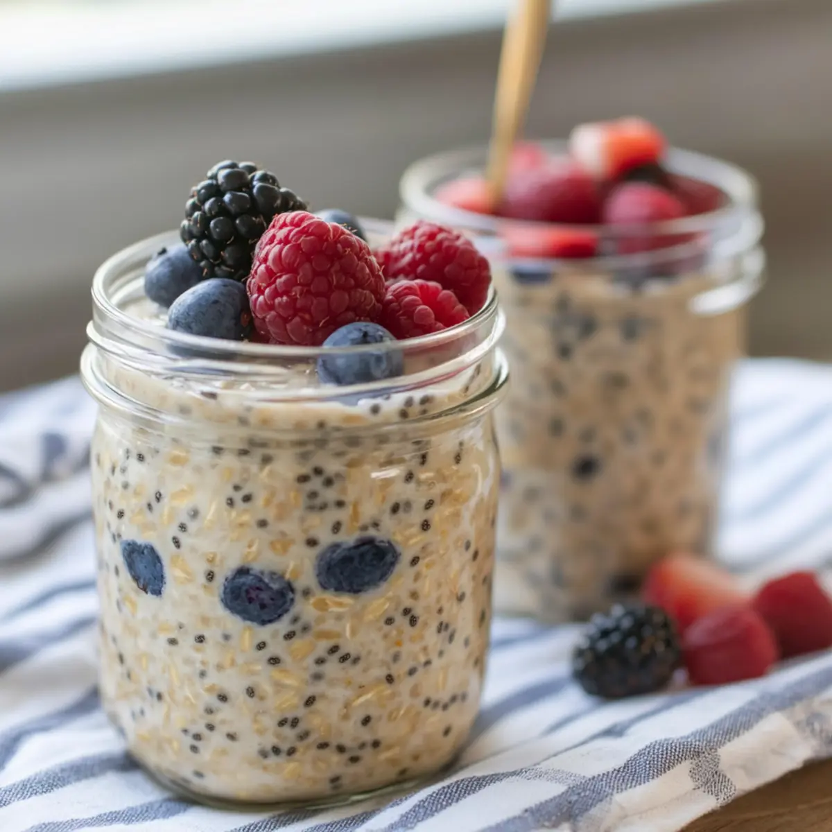 Pea Protein Overnight Oats