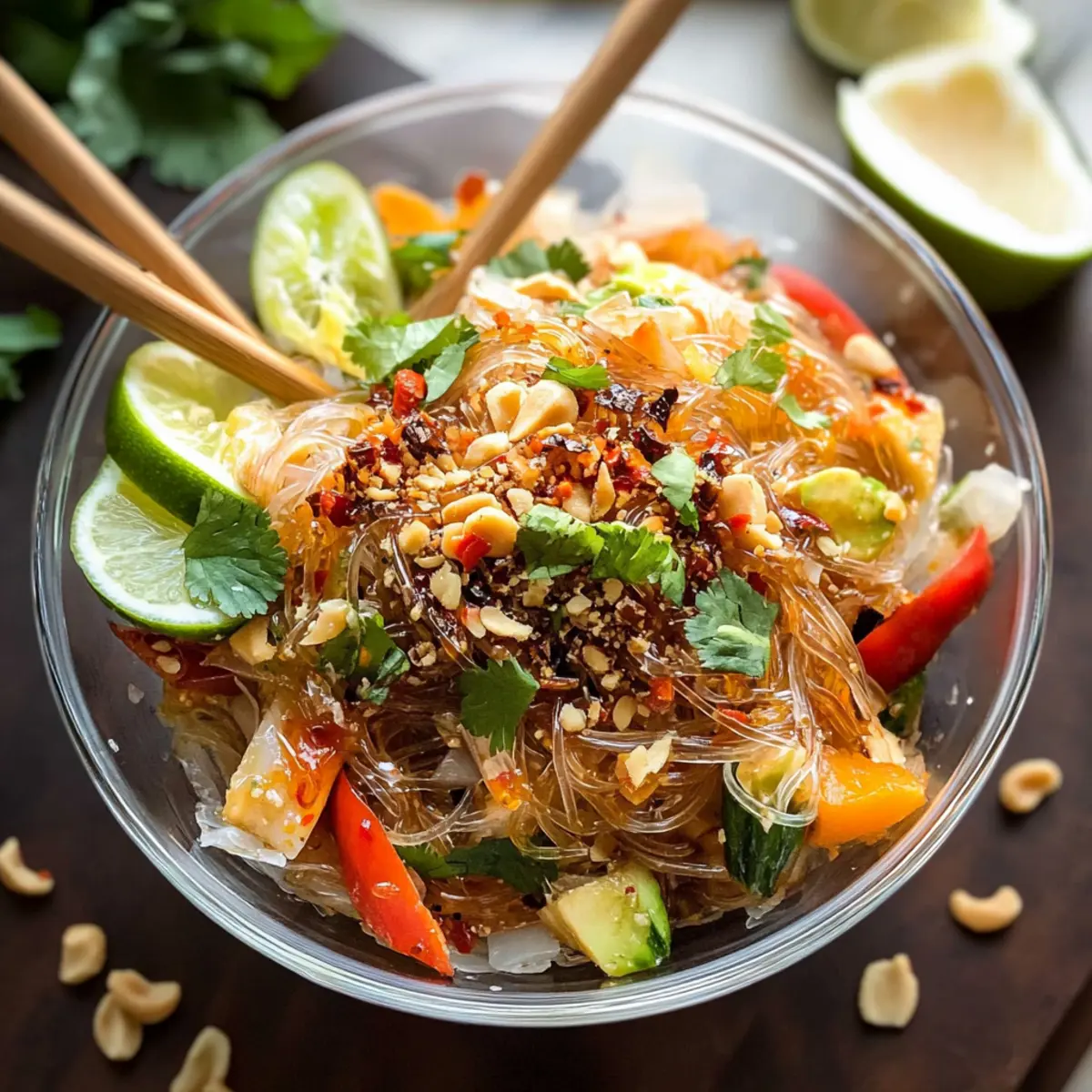 Chili Crisp Glass Noodle Salad