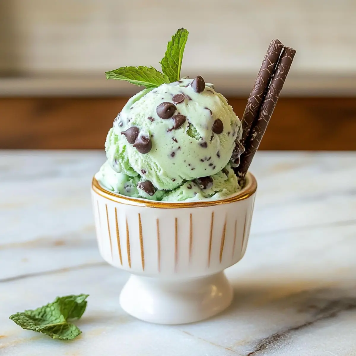 Mint Chocolate Chip Ice Cream
