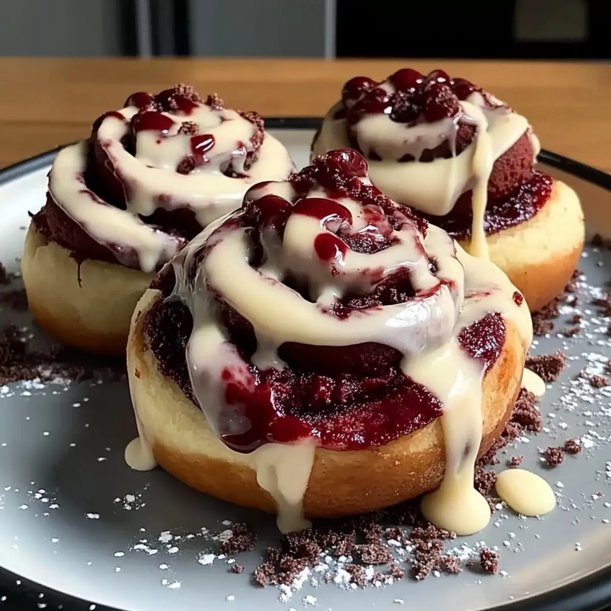 Red Velvet Cinnamon Rolls