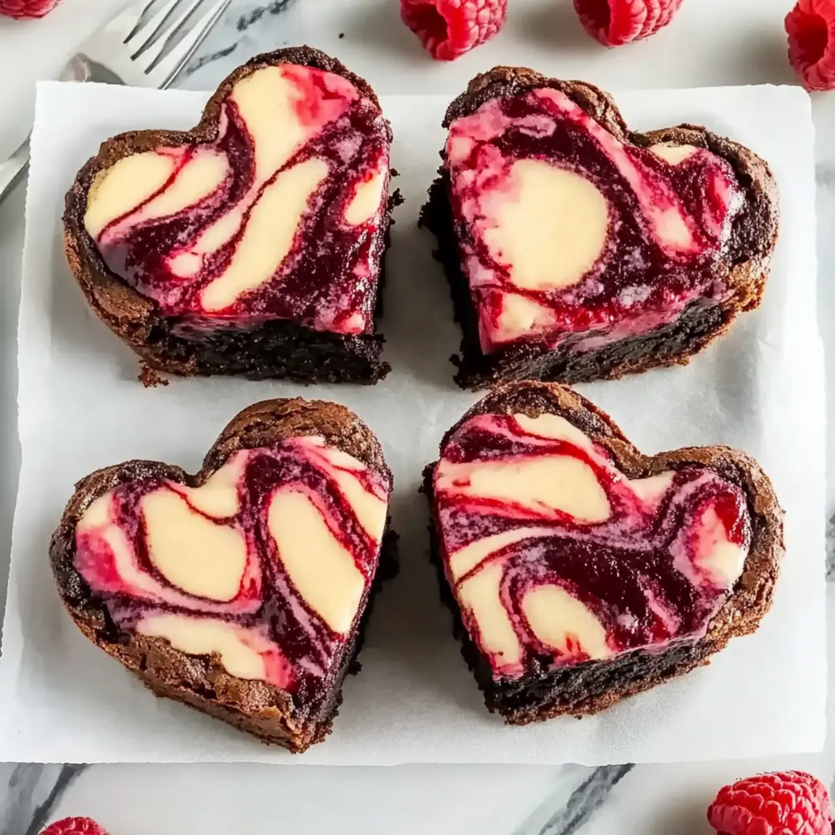 Heart Shaped Brownies