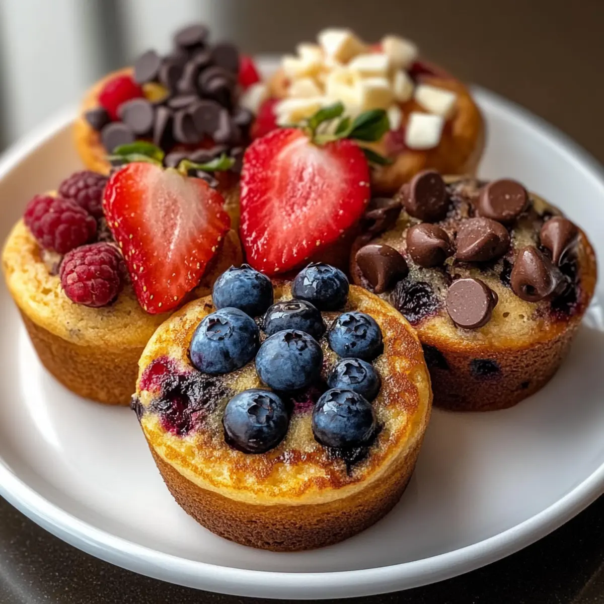 Pancake Muffins with Six Flavors