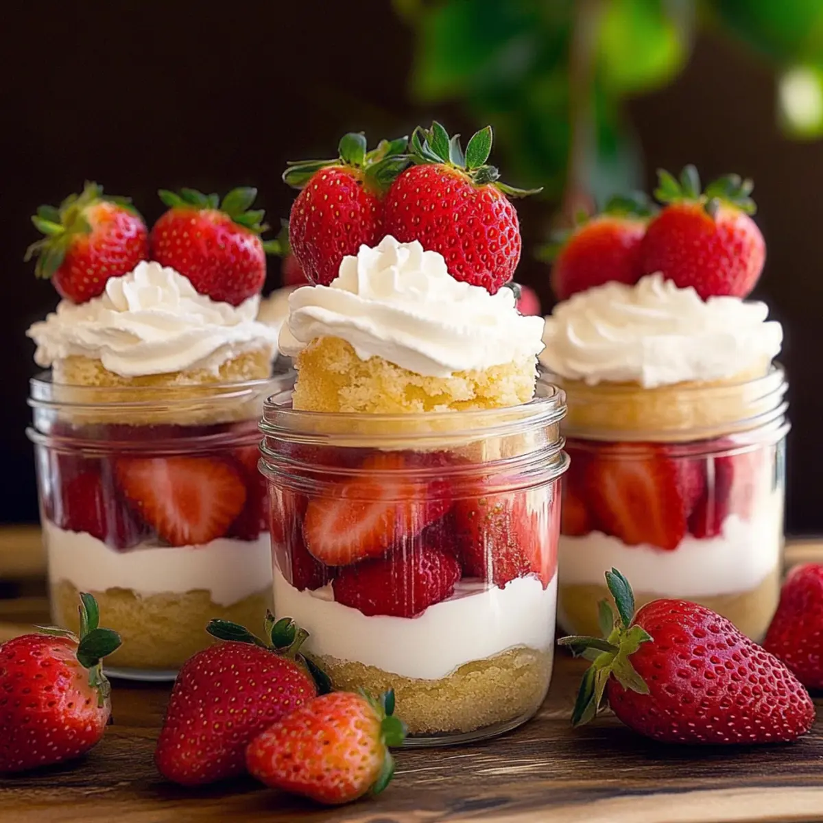 Strawberry Shortcake Trifles