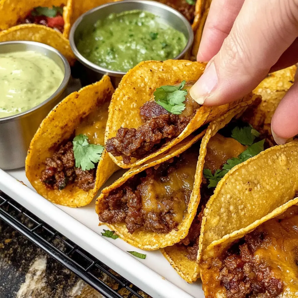 Crispy Baked Beef Tacos