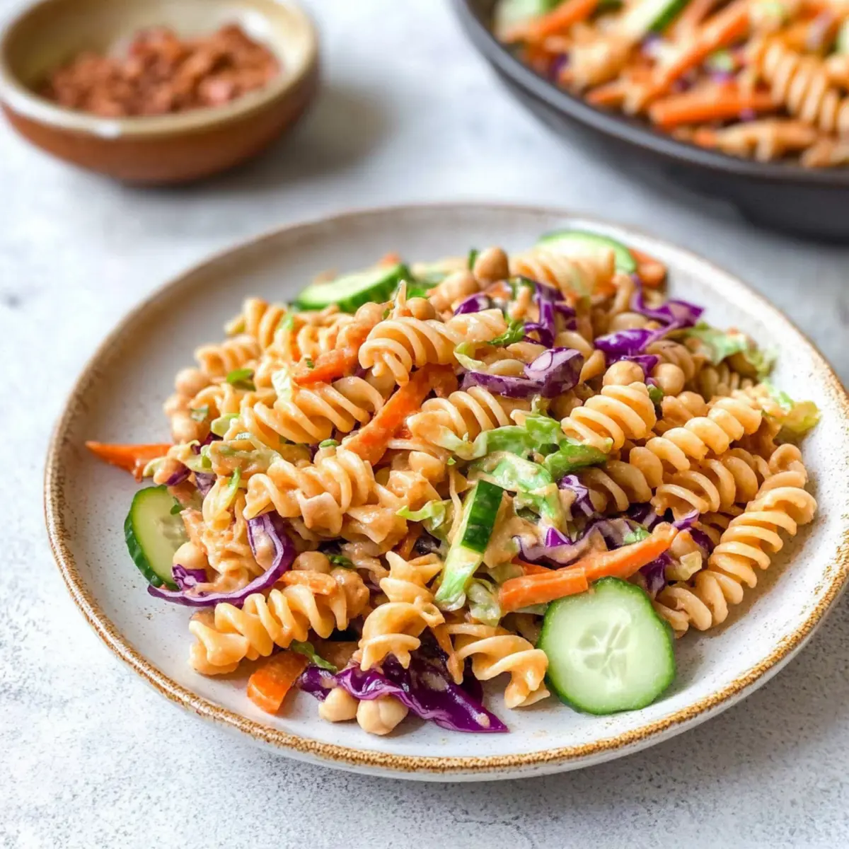 Protein Packed Thai Pasta Salad