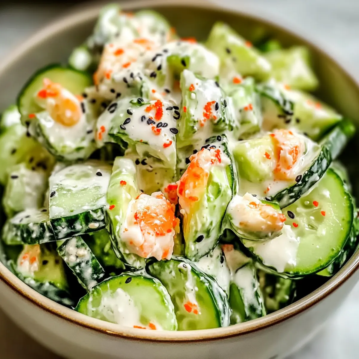 California Roll Cucumber Salad