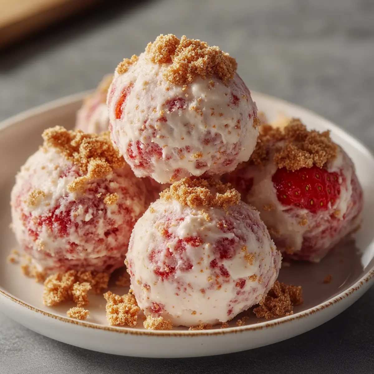 Strawberry Protein Balls