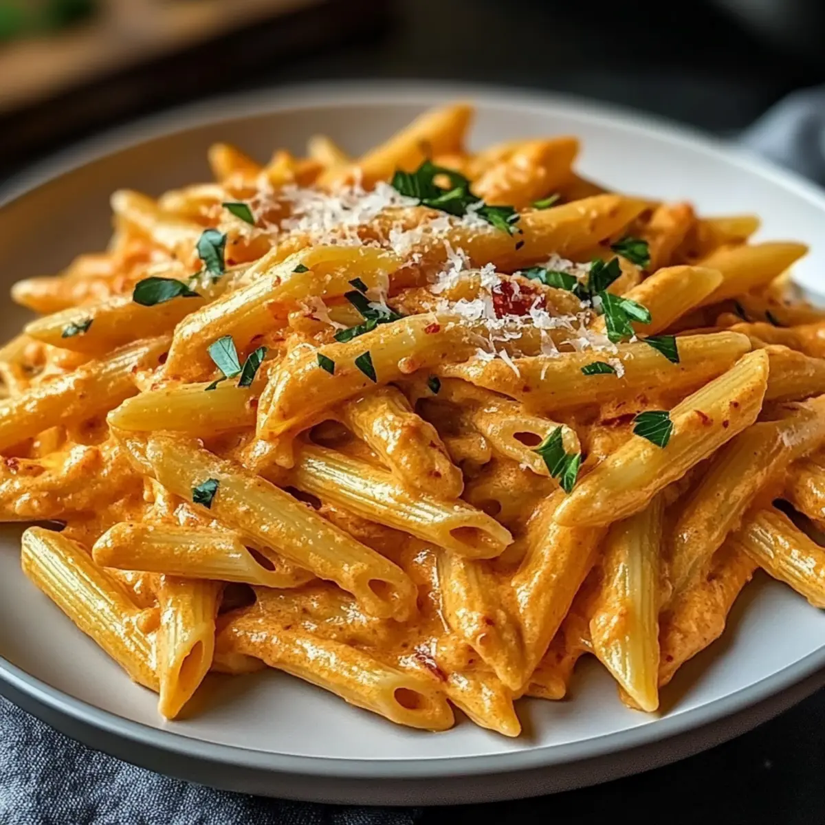 Creamy Roasted Red Pepper Pasta
