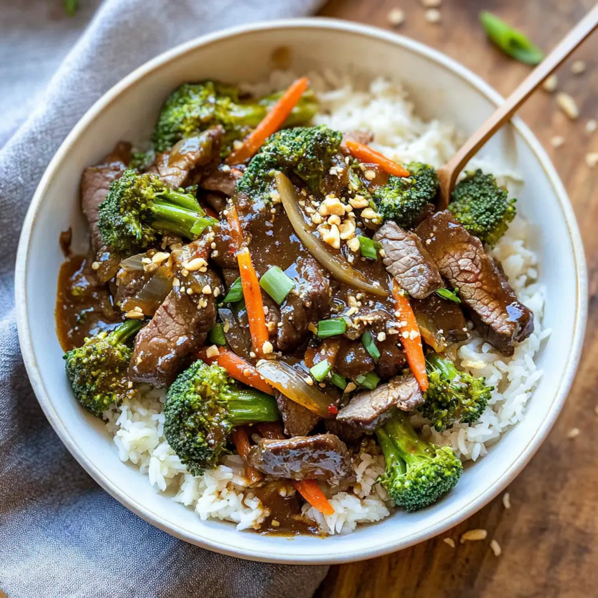Ginger Beef & Broccoli Bowls