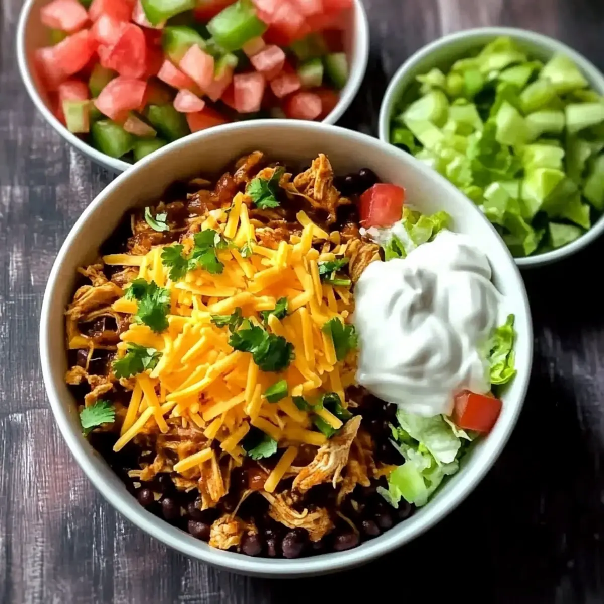 Easy Slow Cooker Chicken Taco Bowls You’ll Love to Share 5 Chicken Taco Bowls