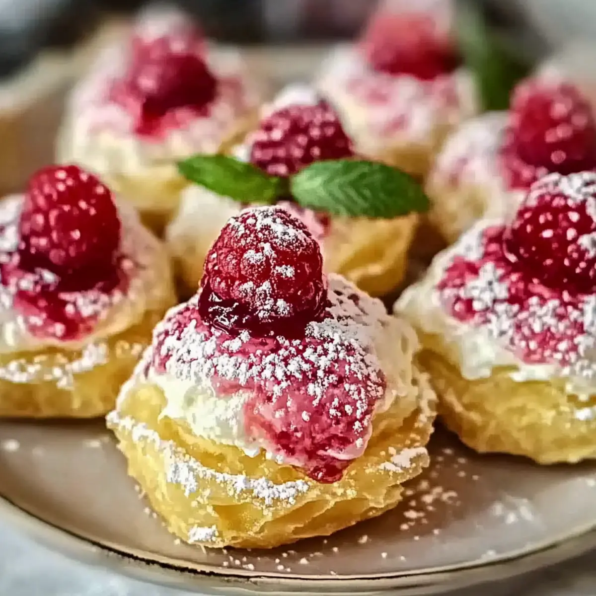 Raspberry Cream Cheese Bites