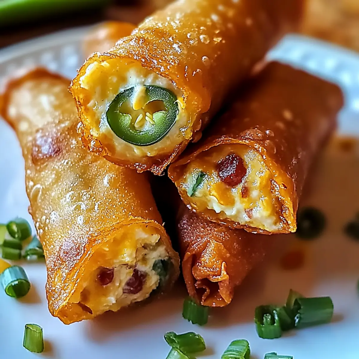 Jalapeño Popper Spicy Egg Rolls: Crunchy Bliss Awaits 5 Jalapeño Popper Spicy Egg Rolls