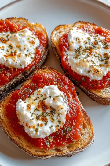 COTTAGE CHEESE PIZZA TOAST