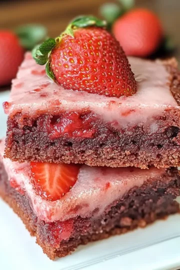 Strawberry Brownies