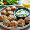 Chicken Meatballs with Tzatziki Sauce