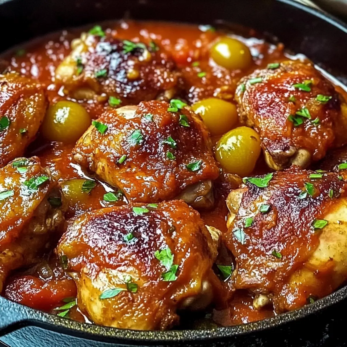 Chicken Thighs with Tomato Sauce