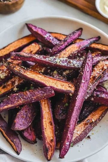 Crispy Baked Purple Sweet Potato Fries