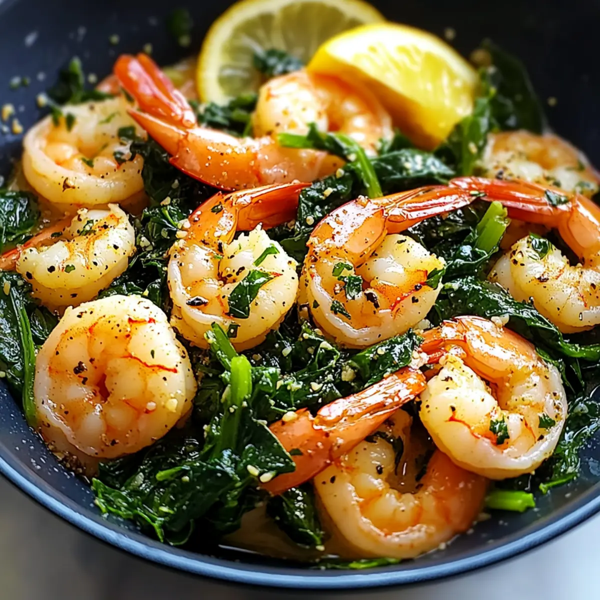 One-Pot Garlicky Shrimp & Spinach: Quick Mediterranean Bliss 5 One-Pot Garlicky Shrimp & Spinach