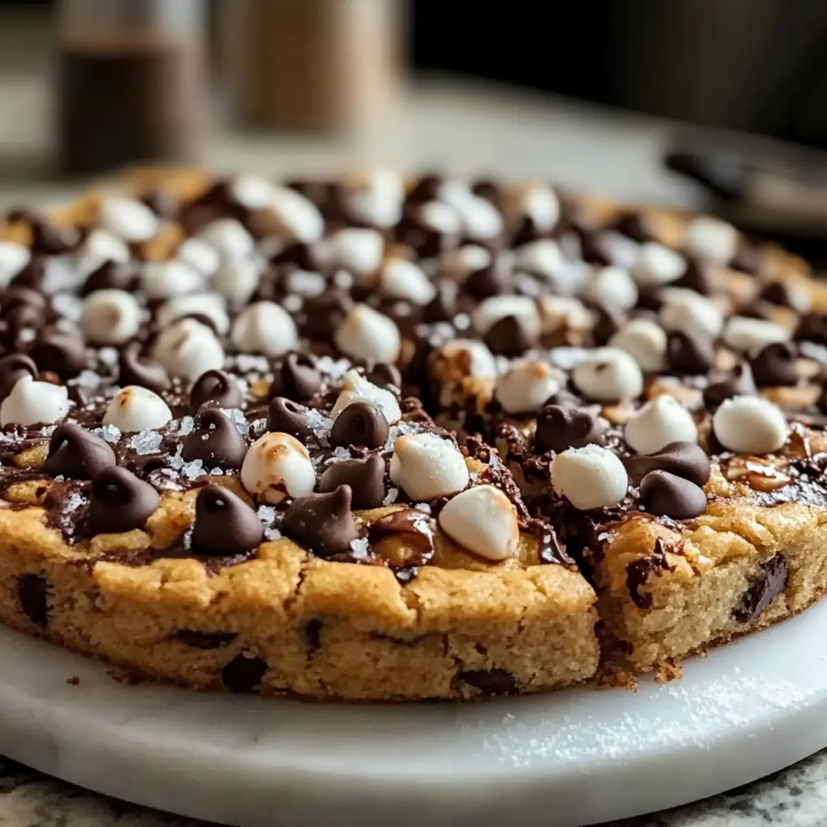Chocolate Chip Cookie Pizza