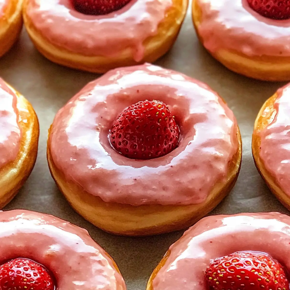Strawberry Glazed Donuts