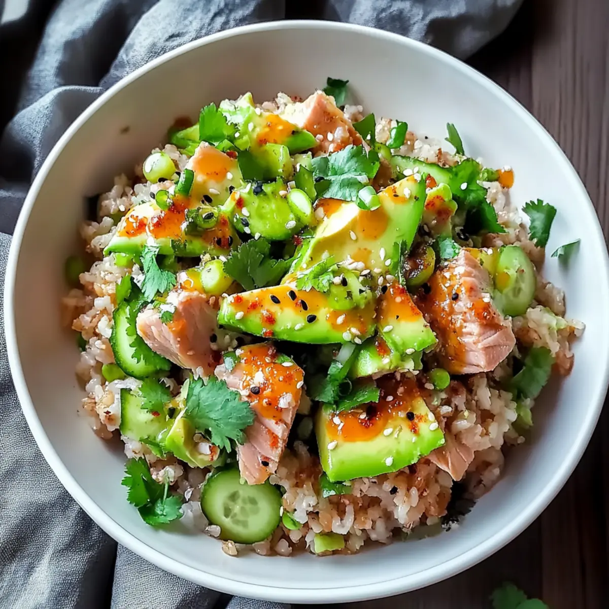 Tuna Avocado Crispy Rice Salad for a Fresh Summer Delight 4 897e98a9 4830 4dc9 8530 31d655a09d4cbr nkwg73
