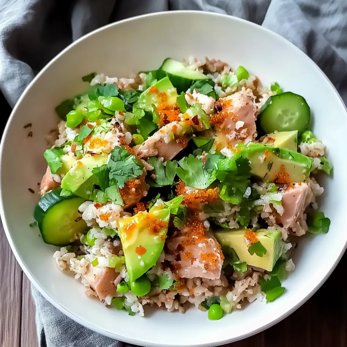 Tuna Avocado Crispy Rice Salad for a Fresh Summer Delight 2 897e98a9 4830 4dc9 8530 31d655a09d4ctr aojzii