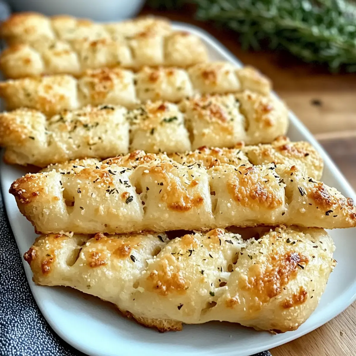 Gluten-Free Parmesan Garlic Breadsticks