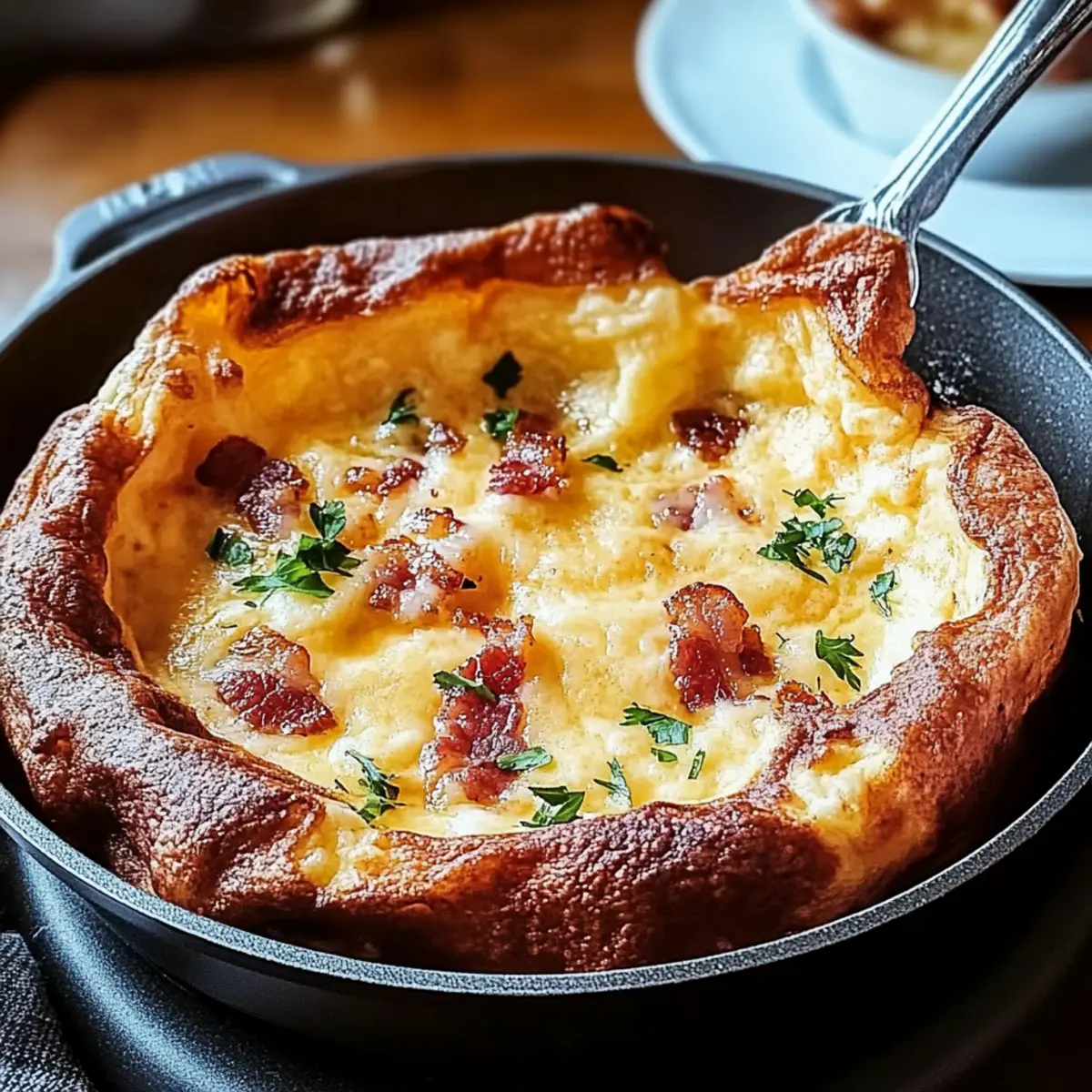 Cheddar & Bacon Dutch Baby
