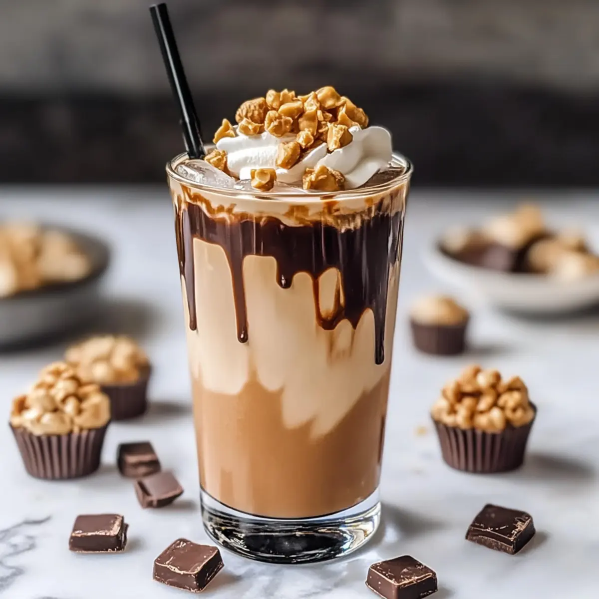 Creamy Peanut Butter Cup Iced Mocha Ready in 15 Minutes 5 Peanut Butter Cup Iced Mocha
