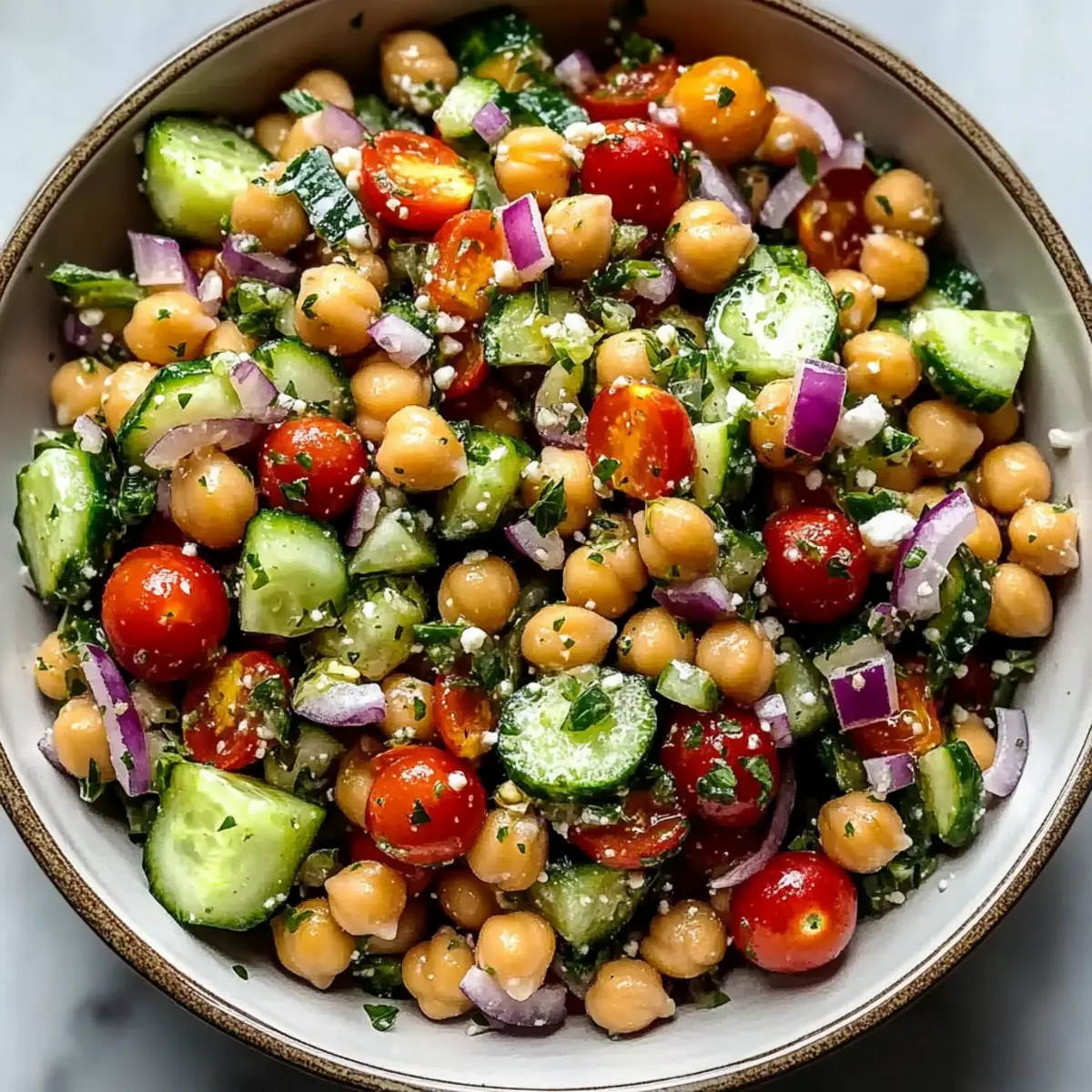 Chickpea Cucumber Salad