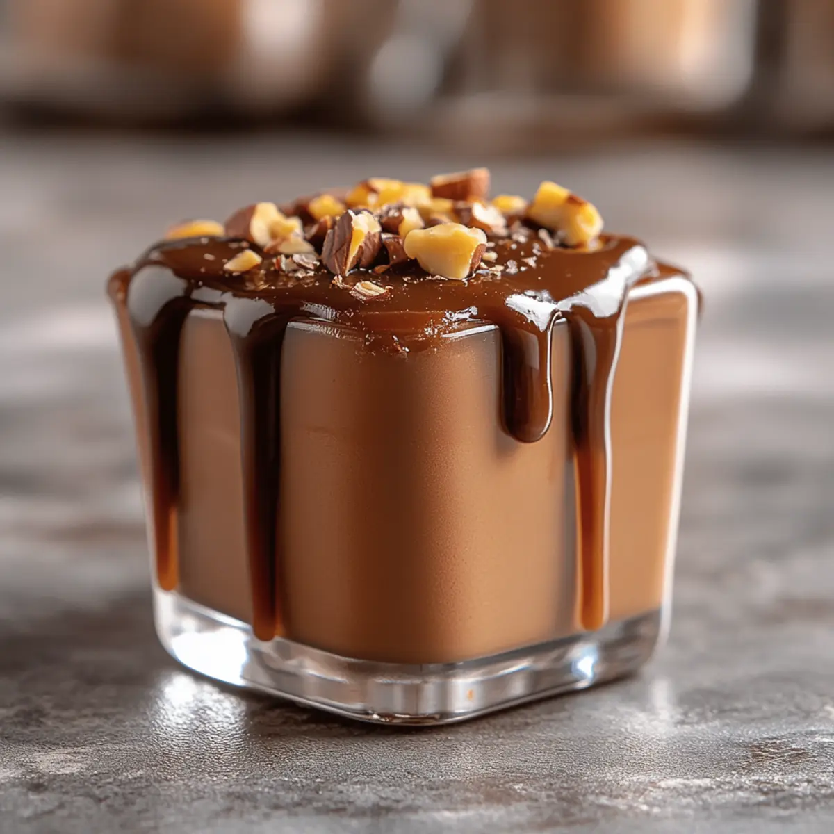 Chocolate Caramel Drizzle Cups