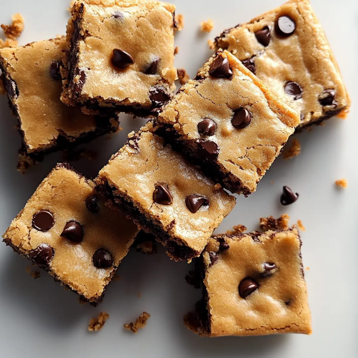 CHOCOLATE CHIP COOKIE BARS