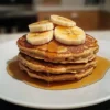 Fluffy Banana Oatmeal Pancakes