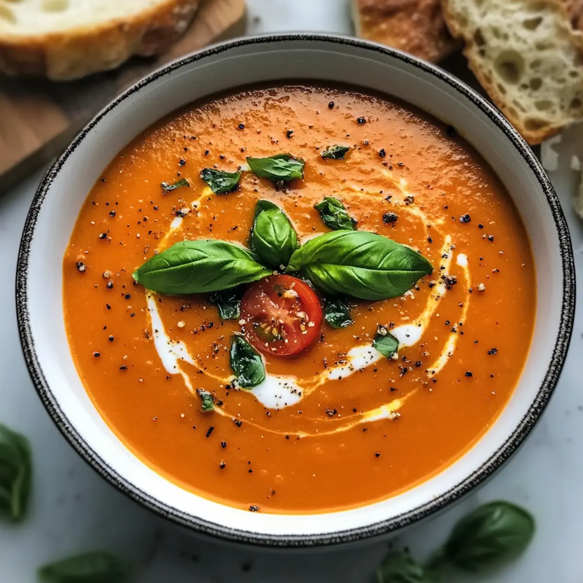 Tomato Soup with Heavy Cream