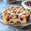 Cranberry Eggnog Coffee Cake