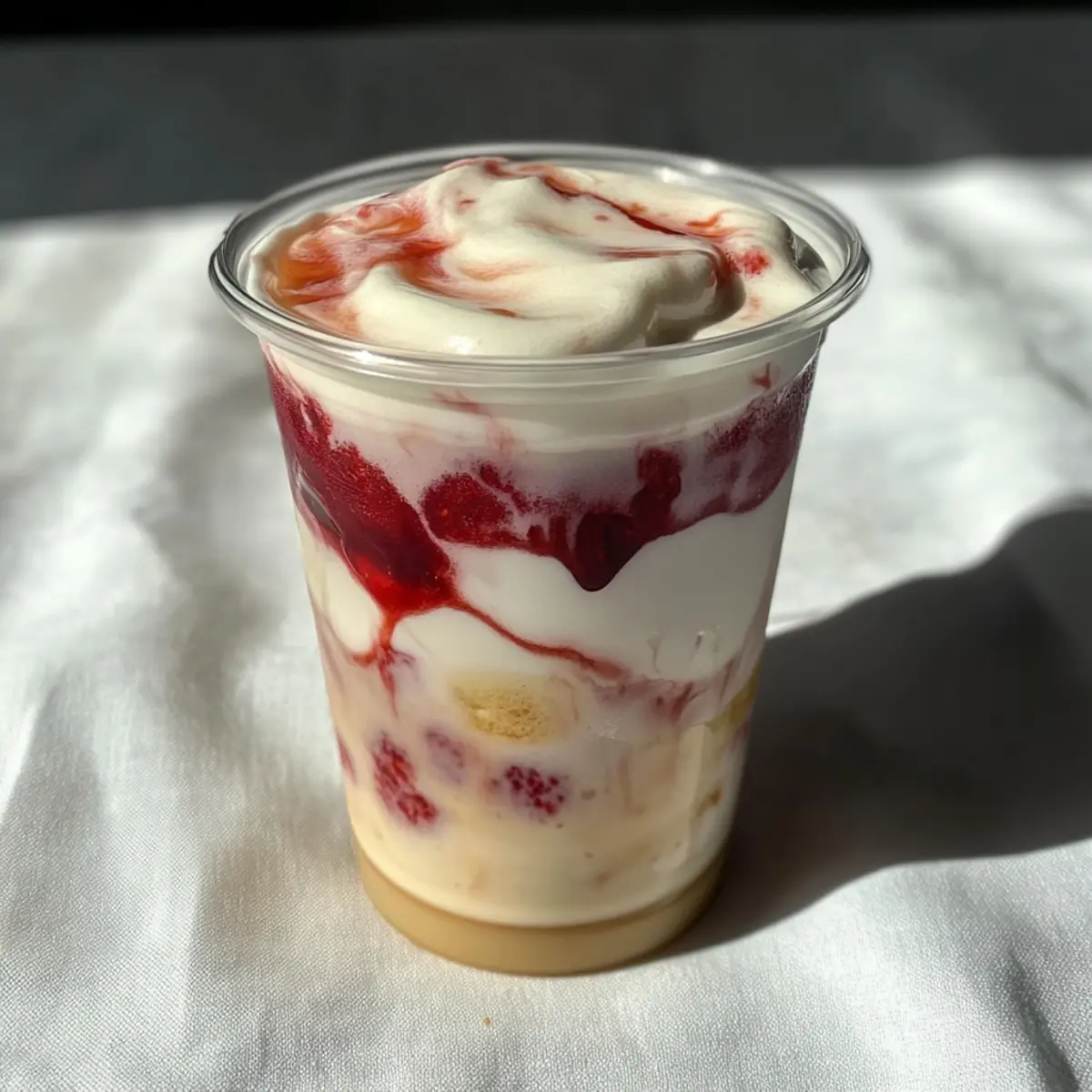 Creamy Raspberry Cheesecake Latte