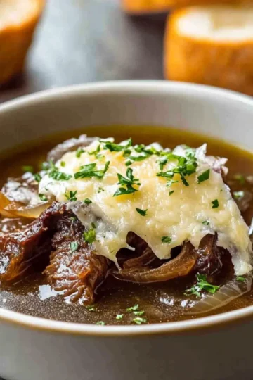 French Onion Short Rib Soup