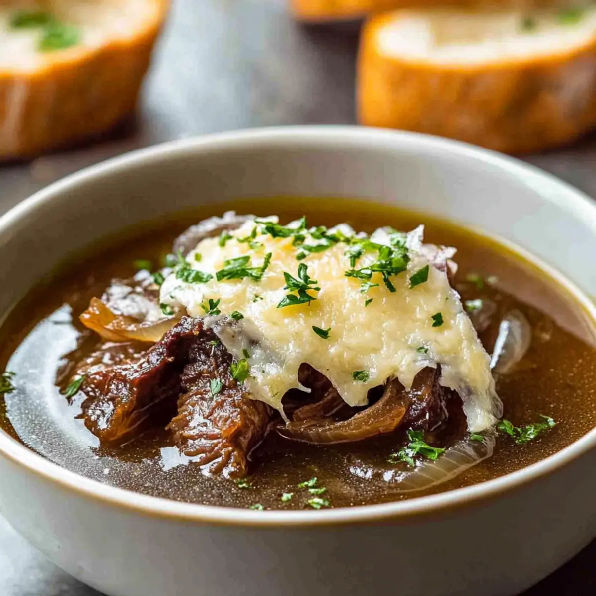 French Onion Short Rib Soup