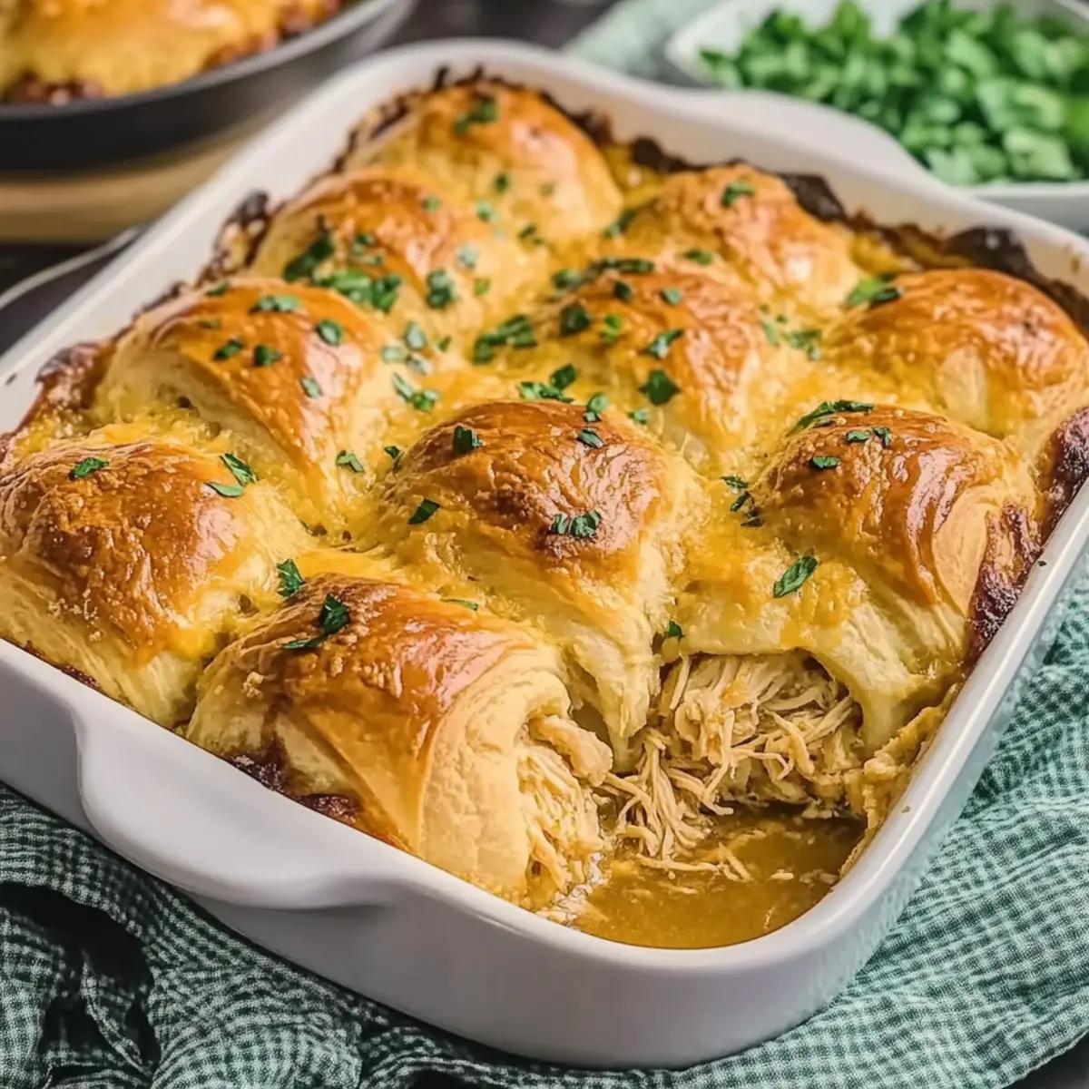Cheesy Chicken Crescent Rolls