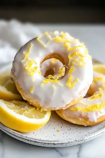 Lemon Vanilla Protein Donuts