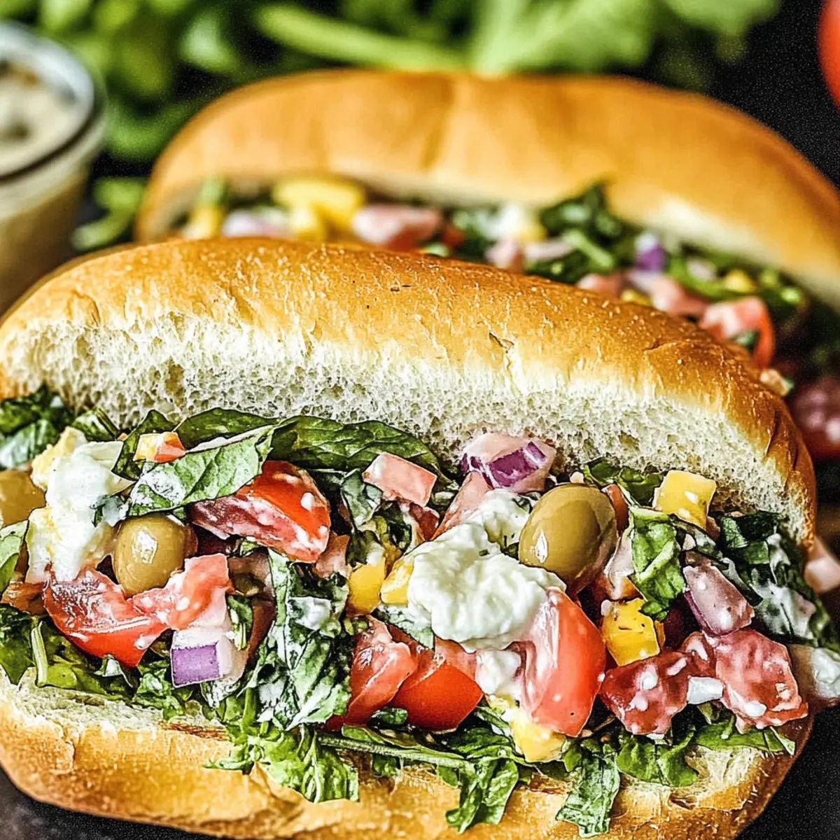 The Italian Salad Sandwich