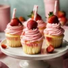 Strawberry Milkshake Cupcakes