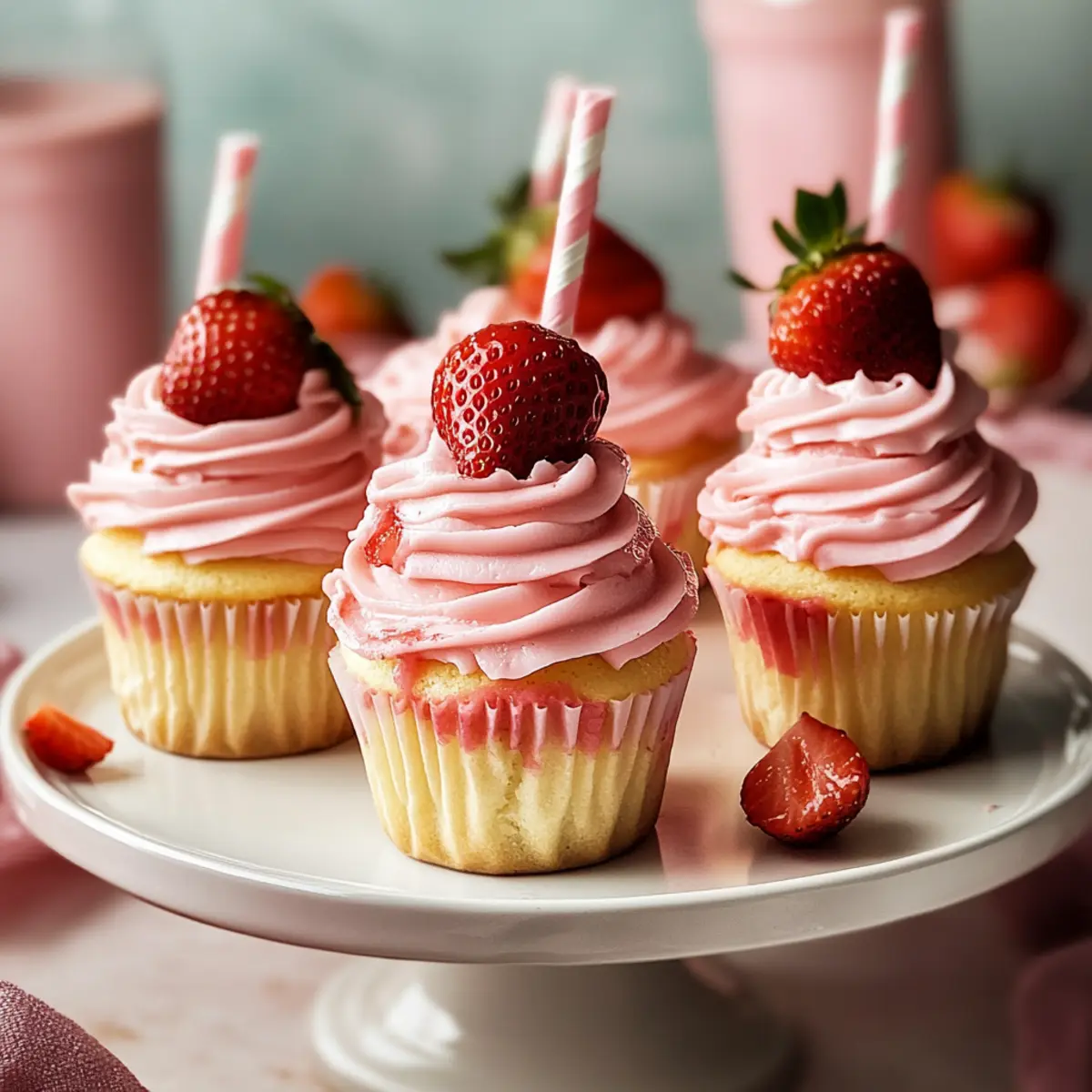 Heavenly Strawberry Milkshake Cupcakes for Endless Summer Joy 5 Strawberry Milkshake Cupcakes