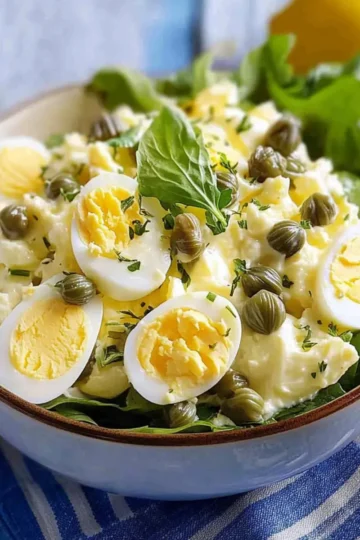 Lemon Caper Egg Salad Recipe