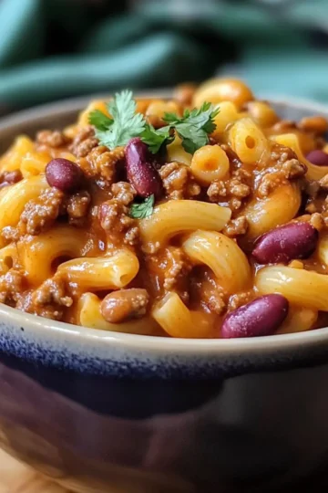 Crockpot Chili Mac And Cheese